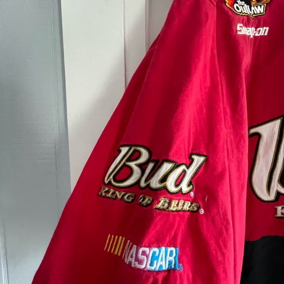 Dale Earnhardt Jr Budweiser Chase Authentic The Outlaw Button Up Vintage NASCAR - Picture 3 of 6